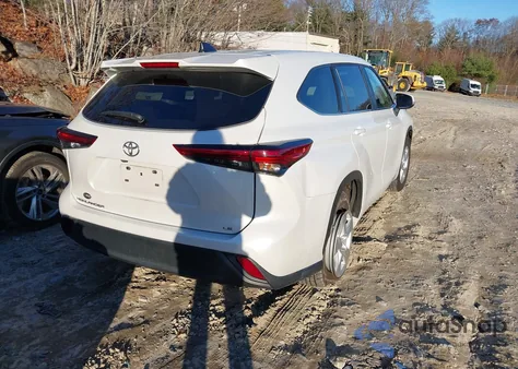 2023 Toyota Highlander Le z USA, uszkodzony, nr VIN 5TDKDRAH0PS505047